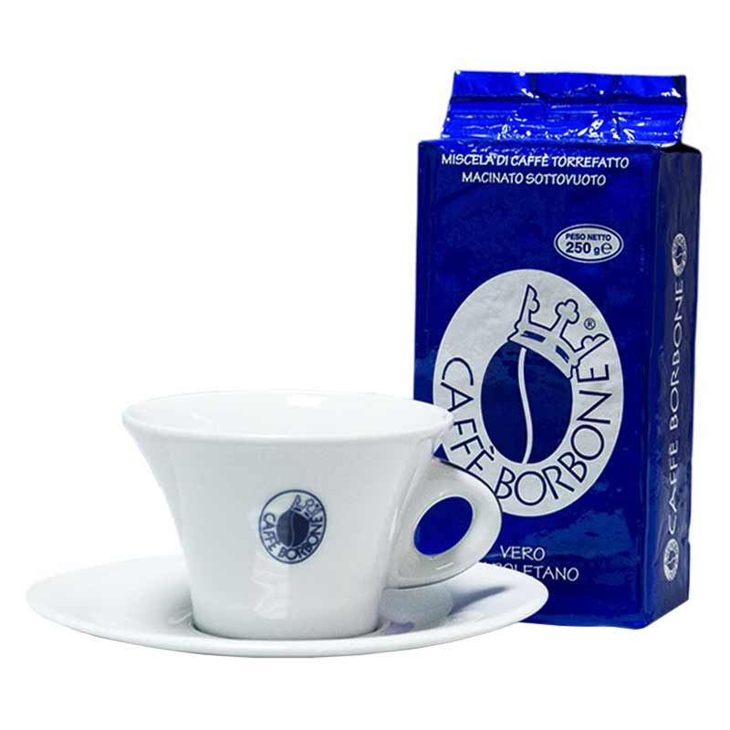 Чашка с блюдцем для капучино Caffe BORBONE, 6 шт