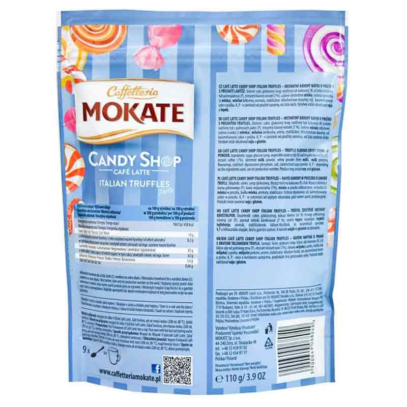 Капучино Mokate Caffetteria Candy Shop Cafe Latte Italian Truffle, 110г.