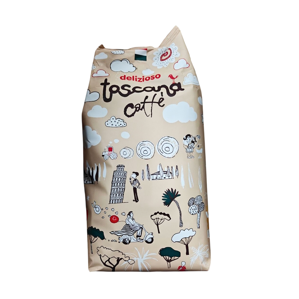 Кофе в зернах Gemini Toscana Caffe Delizioso, 1кг*8 шт