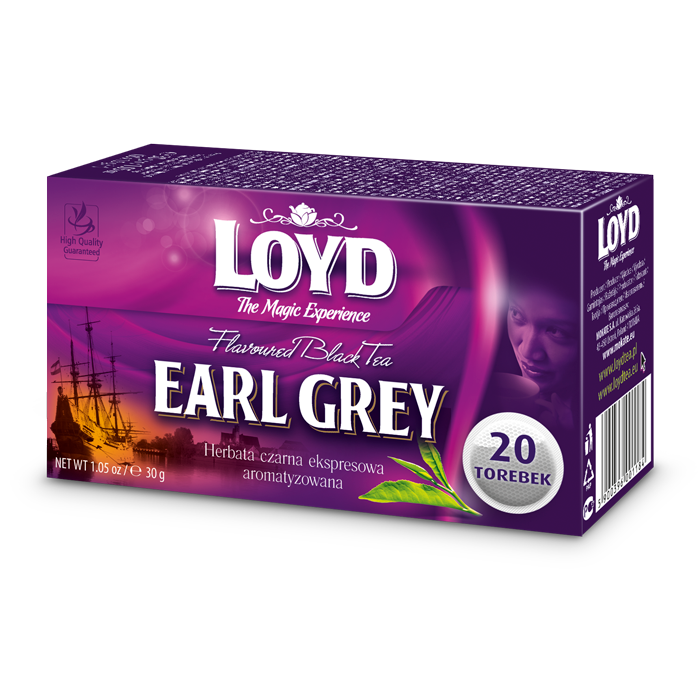 Чай в пакетиках Loyd Earl Grey, бергамот, 1,5г*20штНет в наличии