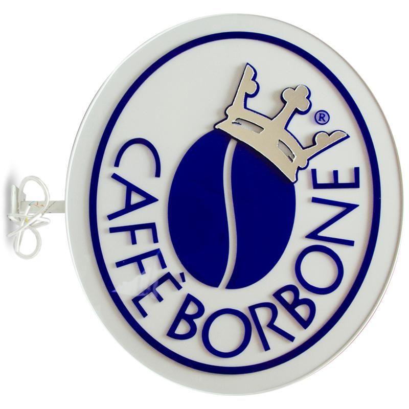 Двухсторонняя внешняя рекламная вывеска Caffe BORBONE, 65*55 см