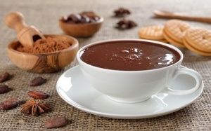 Шоколадный порошок для приготовлений густого горячего шоколада