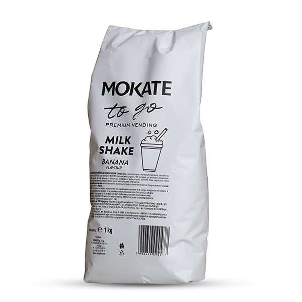 Молочный коктейль Mokate со вкусом банана, 1кг*10уп