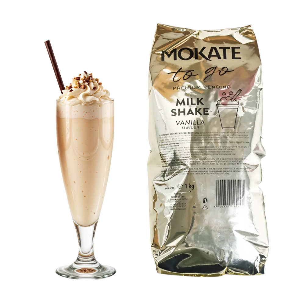 Молочный коктейль Mokate со вкусом ванили, 1кг*10уп