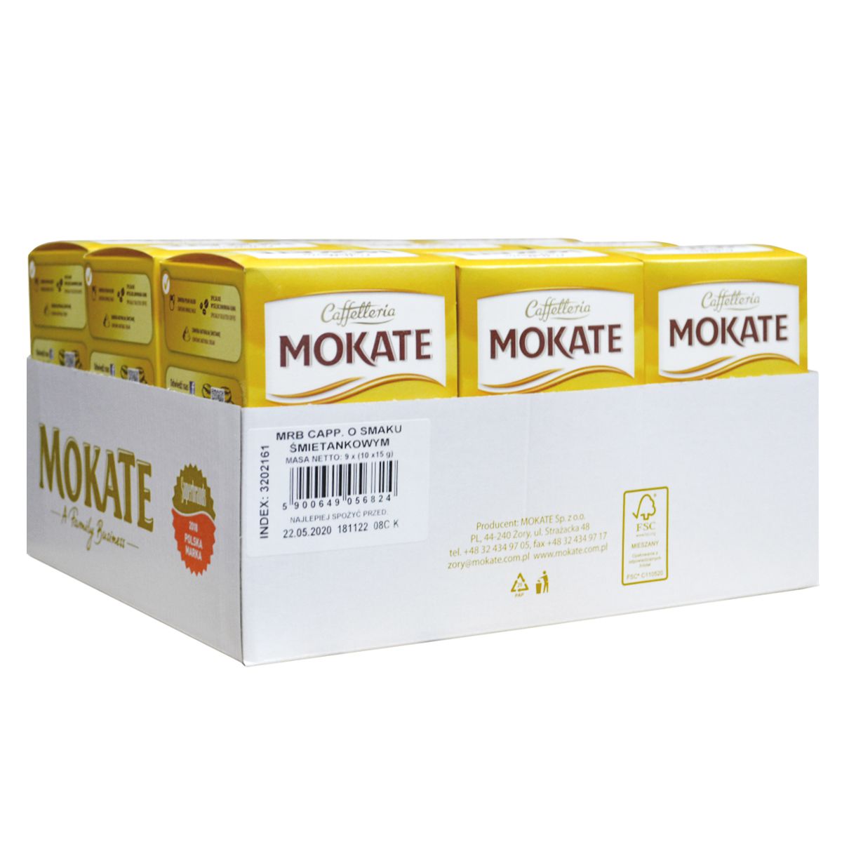 Капучино Mokate Сaffetteria Cappuccino Cream, сливки, 15гx10 шт, 9уп.