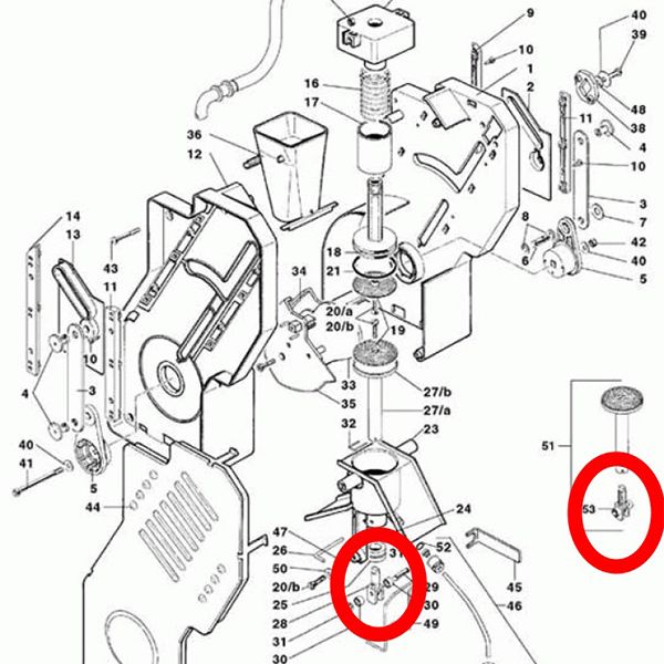 Нижний держатель фильтра с роликами
