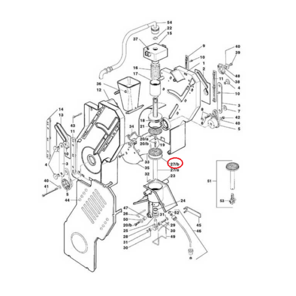 Держатель нижнего сита зерновой группы D.36