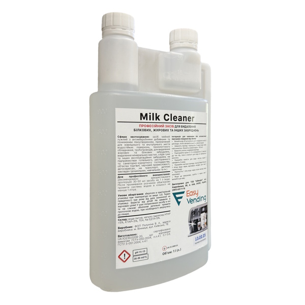 Средство для удаления белковых жировых и других загрязнений, Master Milk Cleaner 1 л