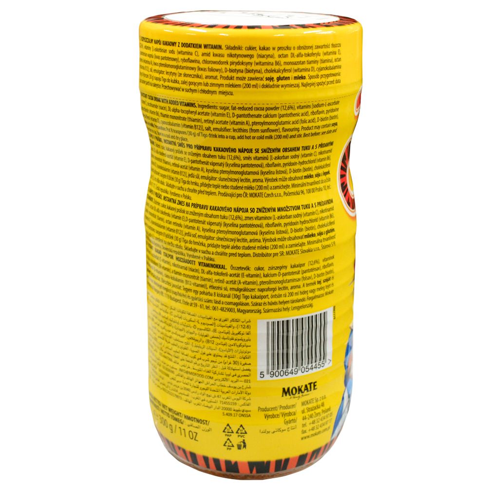 Какао Mokate Tigo, в пл. банке, 300 г