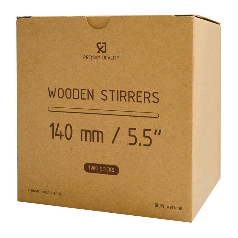 Размешиватель, деревянный, 140 мм, 1000 шт.
