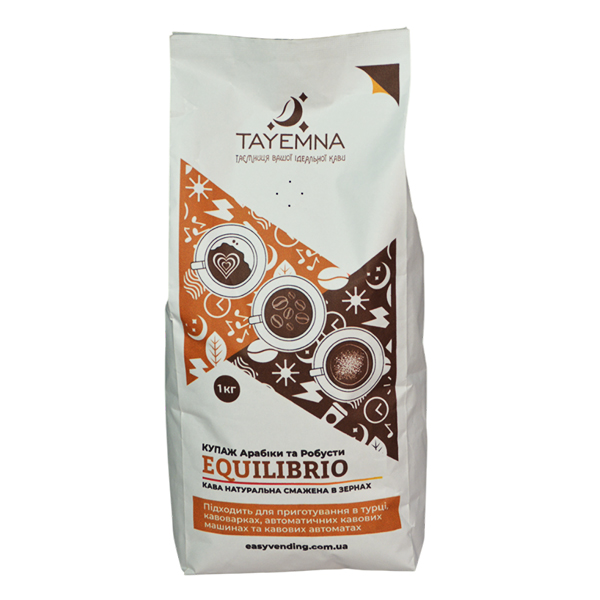 Кофе в зернах Tayemna Equilibrio, 1кг*8 шт