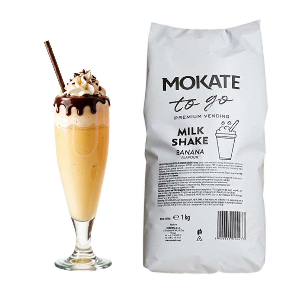 Молочный коктейль Mokate со вкусом банана, 1 кг