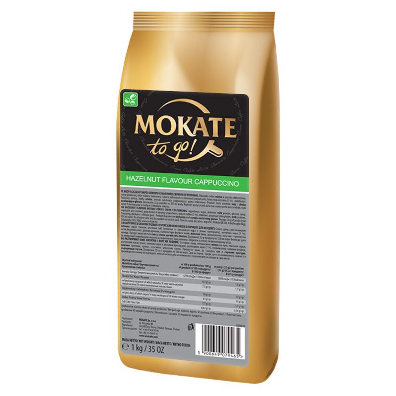 Капучино Mokate Hazelnut, 1кг*26уп