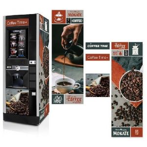 Наклейка на кофейный автомат Rheavendors Luce x2 touchTV