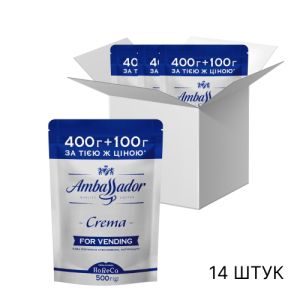 Кава розчинна сублімована Ambassador Crema, 0.5кг*14уп
