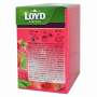 Чай в пакетиках пирамидках Loyd Raspberry&Strawberry, малина и клубника, 2г*20шт