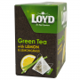 Чай в пакетиках пирамидках Loyd Green Tea, лимон&лимонник, 1,5г*20шт