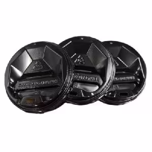 Пластиковые крышки для бумажных стаканчиков 81 мм, черные