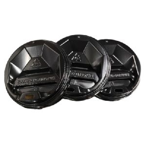 Пластиковые крышки для бумажных стаканчиков 81 мм, черные