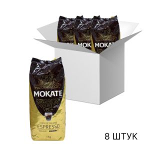 Кава в зернах Mokate Espresso, 1 кг*8 шт