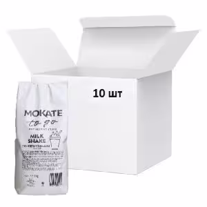 Молочний коктейль Mokate зі смаком полуниці та банана, 1кг*10уп