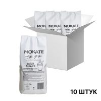 Молочный коктейль Mokate со вкусом клубники и банана, 1кг*10уп