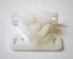 Засувка, пластик, біла