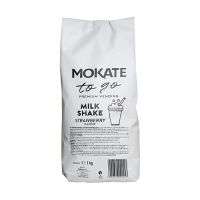 Молочный коктейль Mokate со вкусом клубники, 1 кг