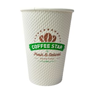 Стаканы бумажные гофрированные, 305 мл — 500 шт