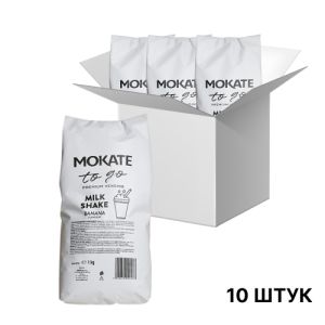 Молочный коктейль Mokate со вкусом банана, 1кг*10уп