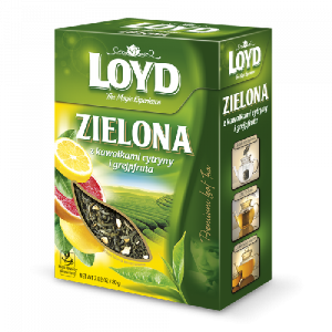Чай листовой Loyd Zielona, лимон и грейпфрут, 80г Чай листовой Loyd Zielona, лимон и грейпфрут, 80г
