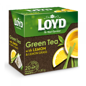 Чай в пакетиках пирамидках Loyd Green Tea, лимон&лимонник, 1,5г*20шт Чай в пакетиках пирамидках Loyd Green Tea, лимон&лимонник, 1,5г*20шт