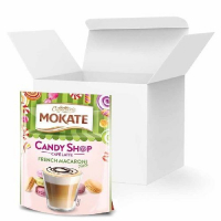 Кофе Латте Mokate Caffetteria Candy Shop, французские макарони, 110г, 10 уп.
