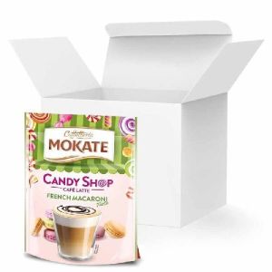Кава Лате Mokate Caffetteria Candy Shop, французький макарун, 110г, 10 уп.