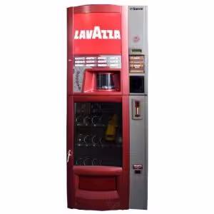 Автомат торговый для продажи снеков и гарячих напитков Saeco Combi, красный, повне ТО