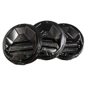 Пластиковые крышки для бумажных стаканчиков 81 мм, черные