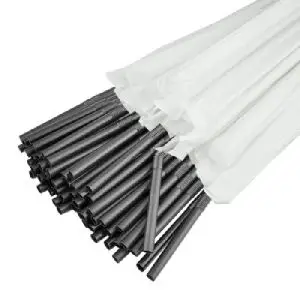 Трубочка в индивидуальной упаковке с коленом 210*4,8 мм