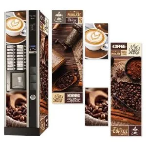 Наклейка на кофейный автомат Necta Kikko Max